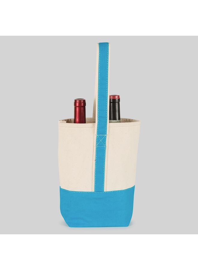 Double Bottle Canvas Wine Gift Host Bag