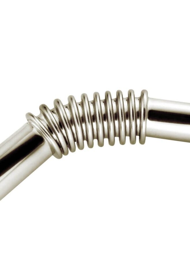 Turtleneck Bendable Metal Drinking Straws S/4