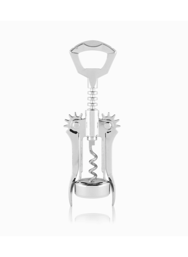 Glider Winged Wine Bottle Corkscrew w/ Foldable Foil Cutter
