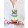Mini Confetti Birthday Cake Mini Pop-Up Greeting Card