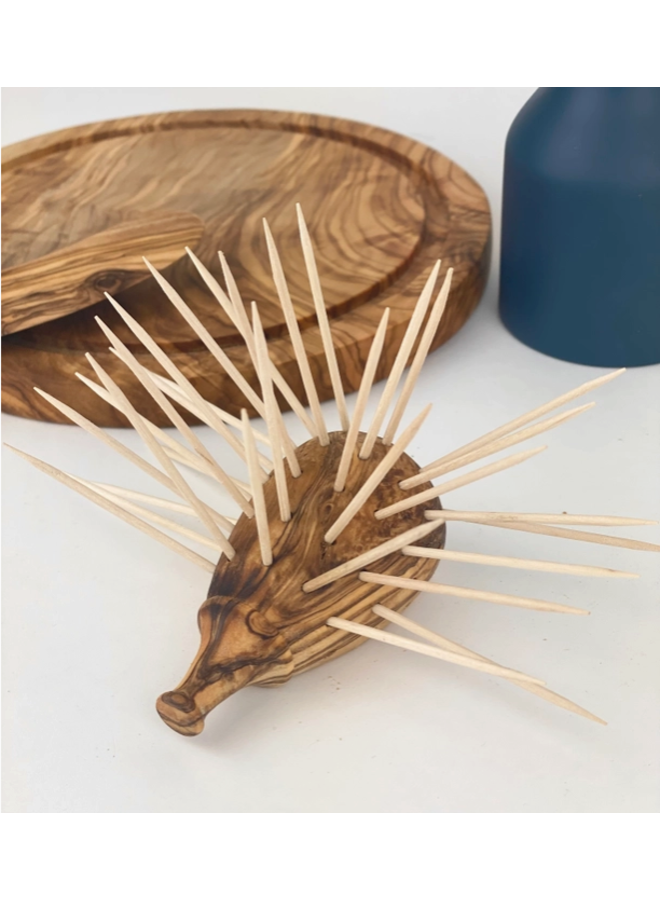 Olive Wood Toothpick Holder