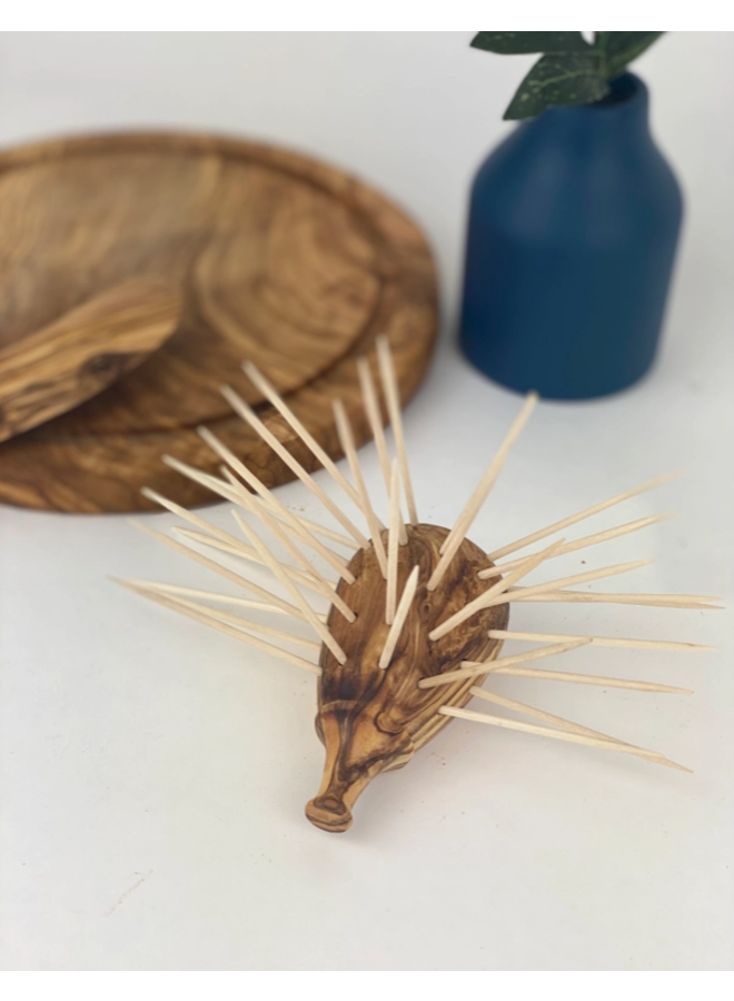Olive Wood Toothpick Holder