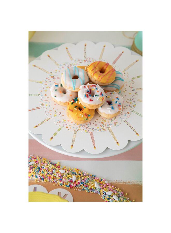 Happy Birthday Serving Papers - Pack of 12