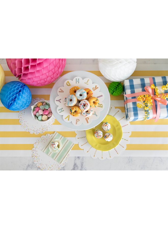 Happy Birthday Serving Papers - Pack of 12