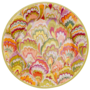 Marbled Ceramica Raspberry & Chartreuse Salad & Dessert Plates - 8 Per Package