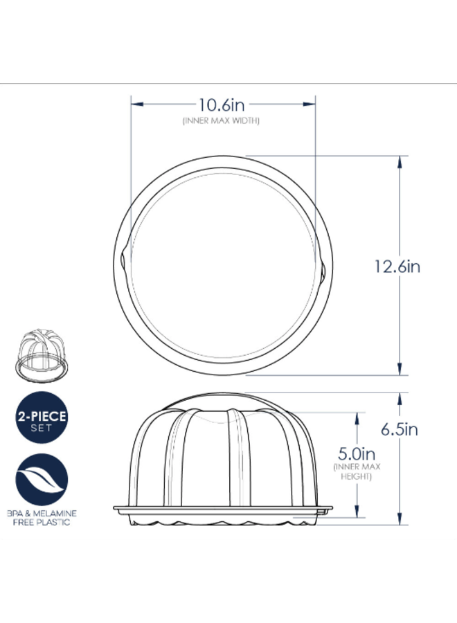 Translucent Bundt Cake Keeper