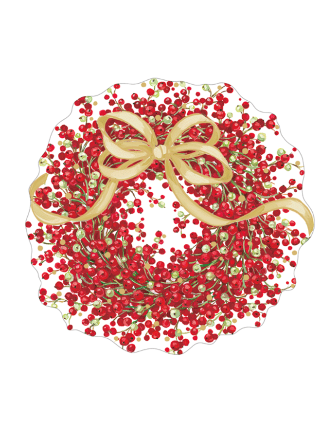Pepperberry Foil Christmas Ornament Tag w/ Header 4 Pack