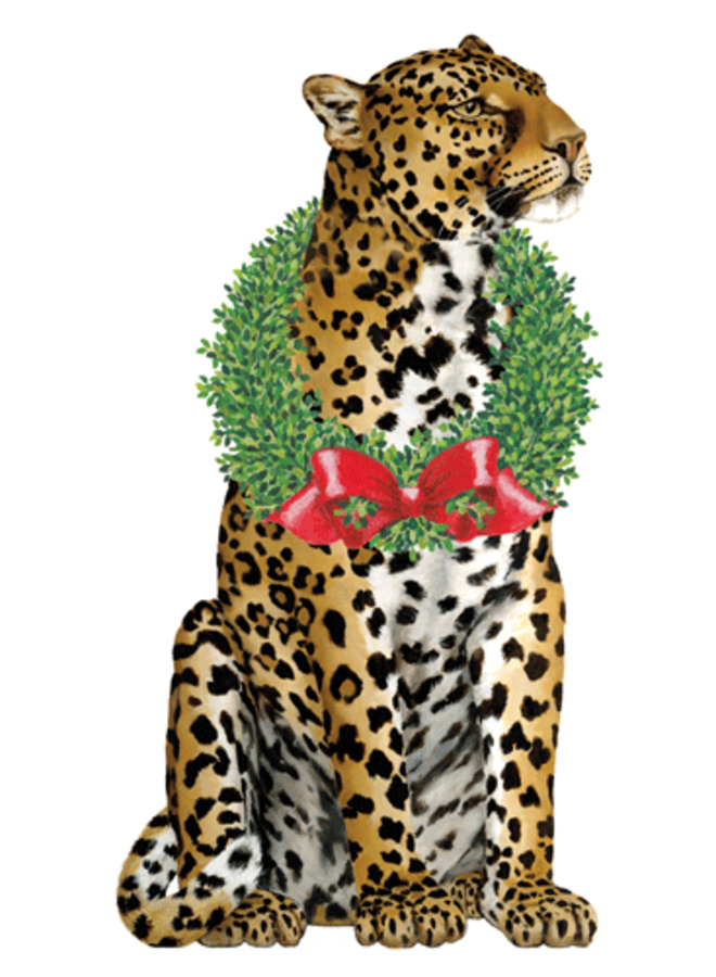 Wild Christmas Ornament Tag w/ Header 4 Pack