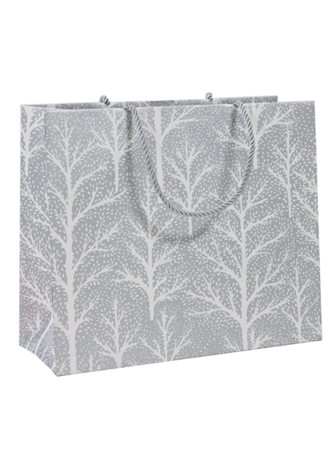 Winter Trees Silver Gift Bag Large