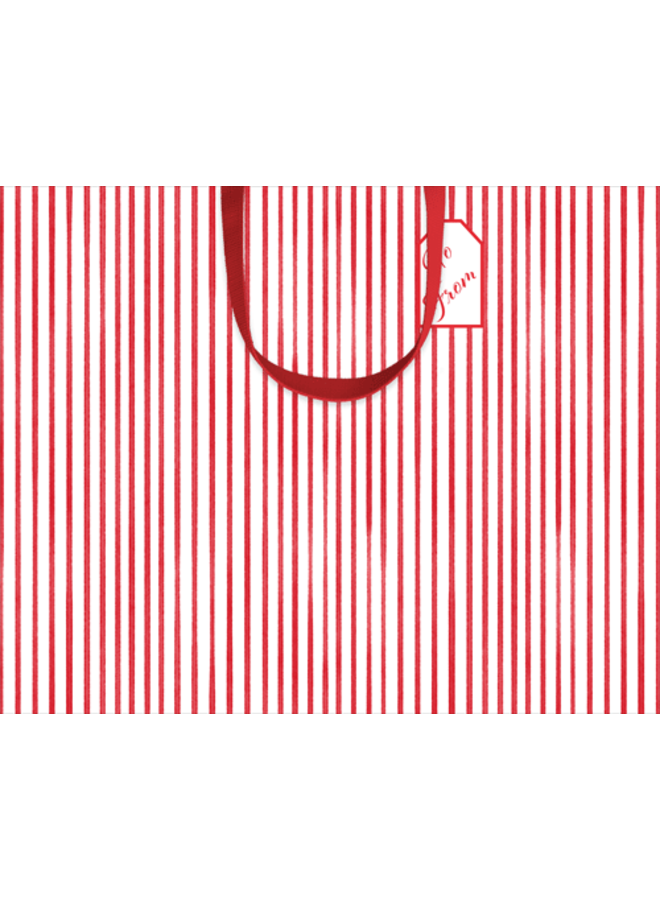 Stripes For Days Red and White Gift Bag - Jumbo