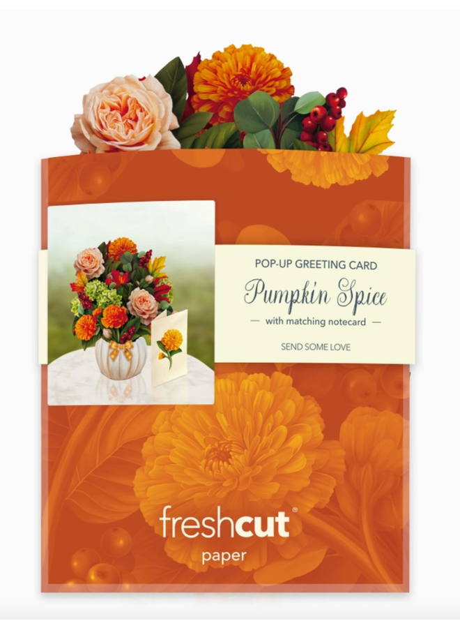 Mini Pop-Up Greeting Card Pumpkin Spice
