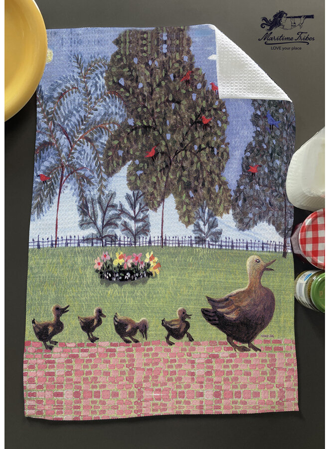 Boston Ducklings Hand Towel