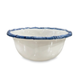 VIDA Bamboo Cereal Bowl (White and Blue)