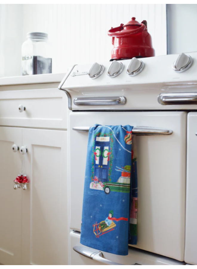 Home for the Holidays Tea Towel