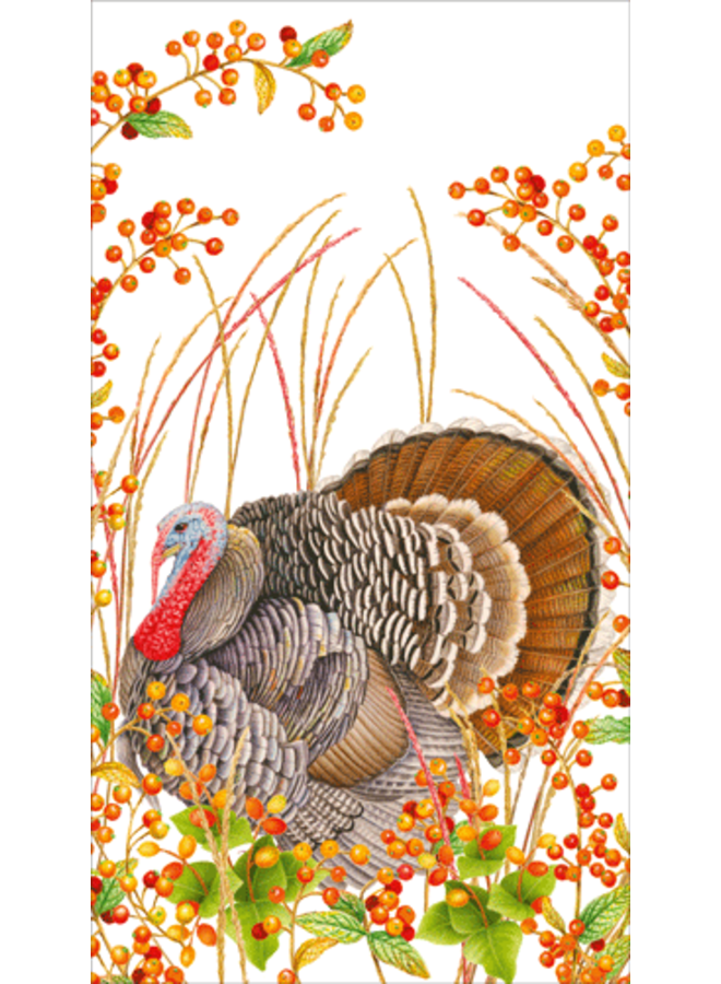 Turkey And Berries Guest Towels - 15 Per Package