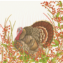 Turkey And Berries Luncheon Napkins - 20 Per Package