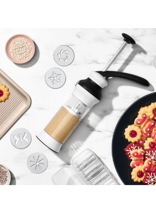 Cookie Press With Disk Storage Case