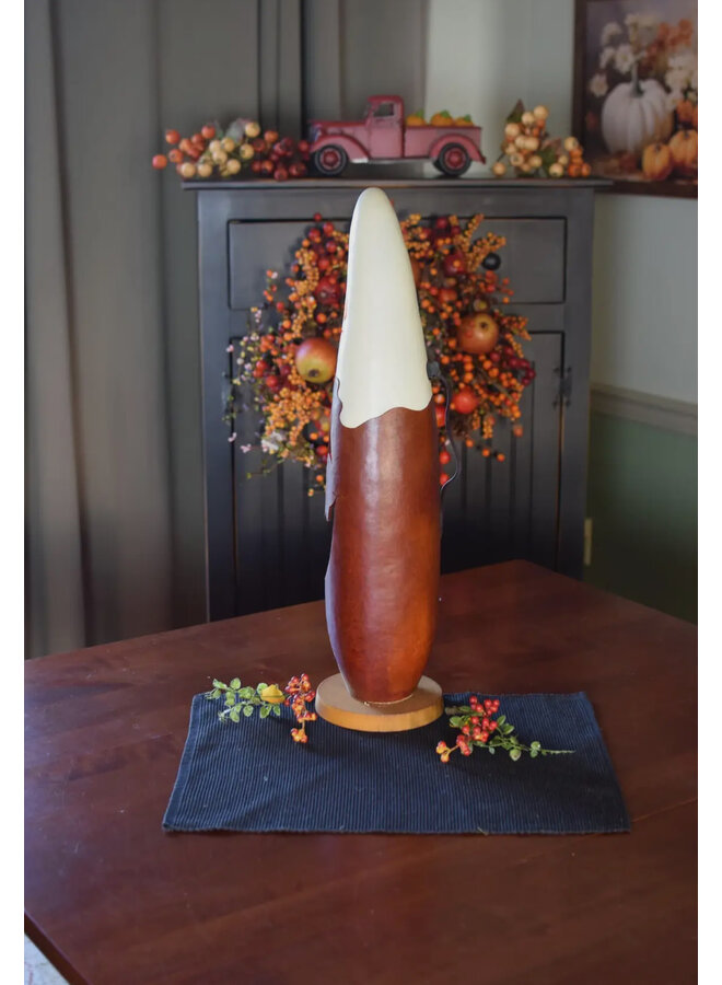 Casper Jack Jack-O-Lantern Extra Tall Lit Handcrafted Gourd
