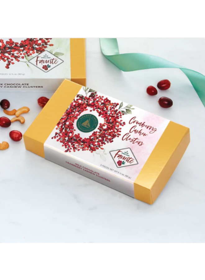 Cranberry Cashew Clusters - Milk Chocolate 5 Pc