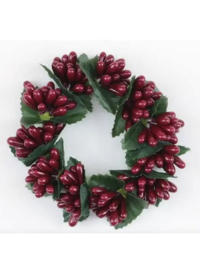 1.5" Berry Bead Candle Ring