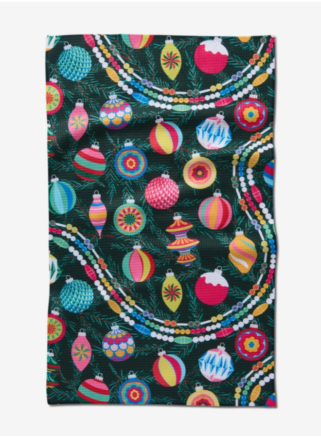 Shiny Ornaments Tea Towel