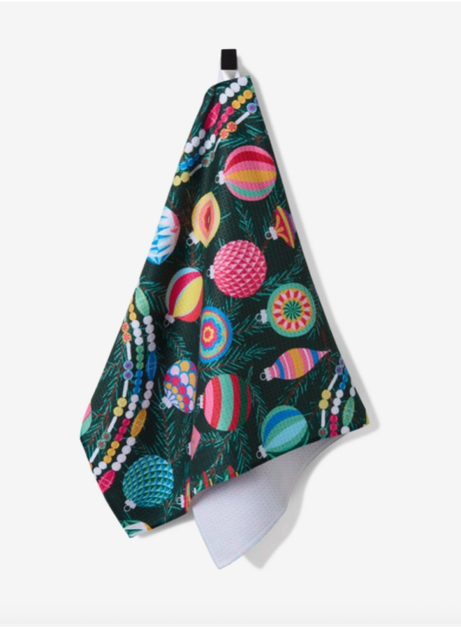 Shiny Ornaments Tea Towel