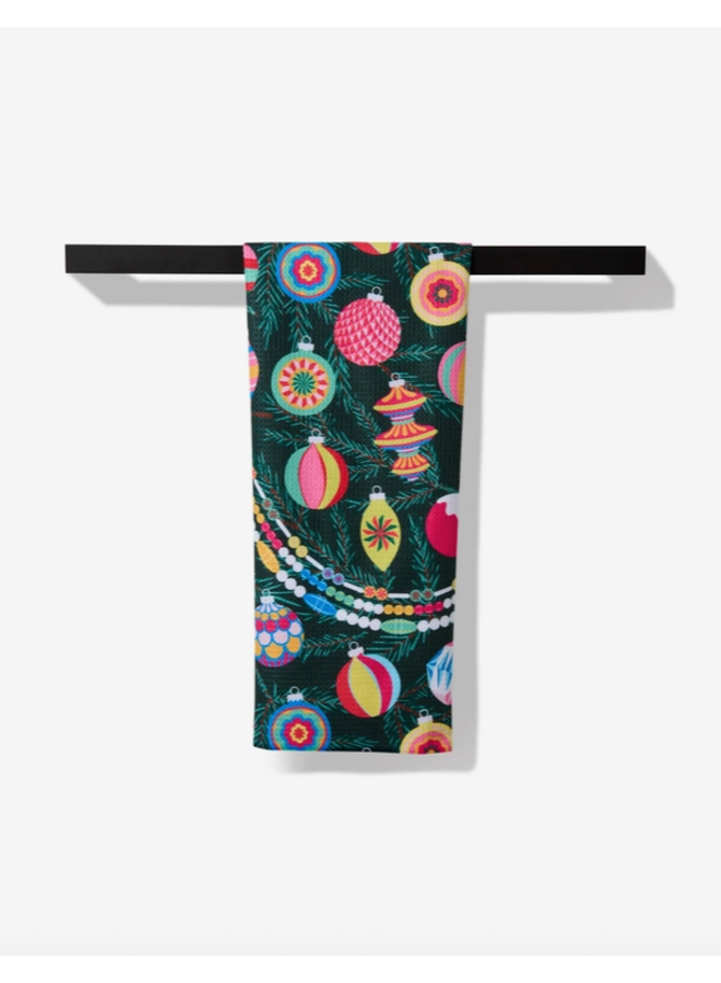Shiny Ornaments Tea Towel