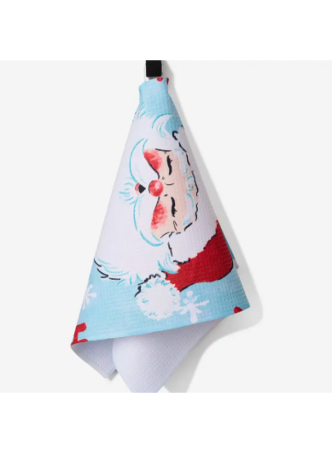 Merry Santa Tea Towel