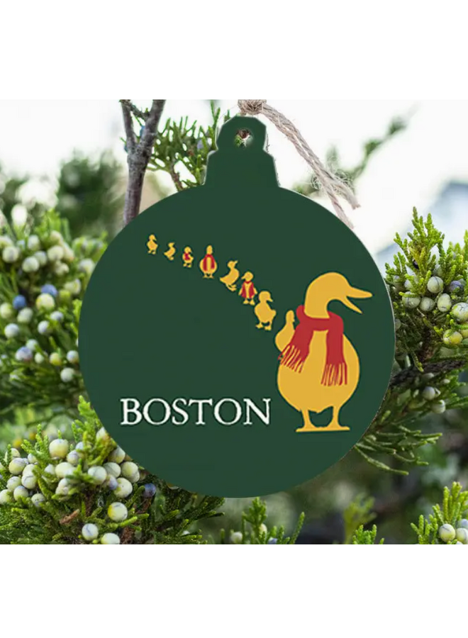 Boston Holiday Duckling Bulb Ornament