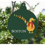 Boston Holiday Duckling Bulb Ornament