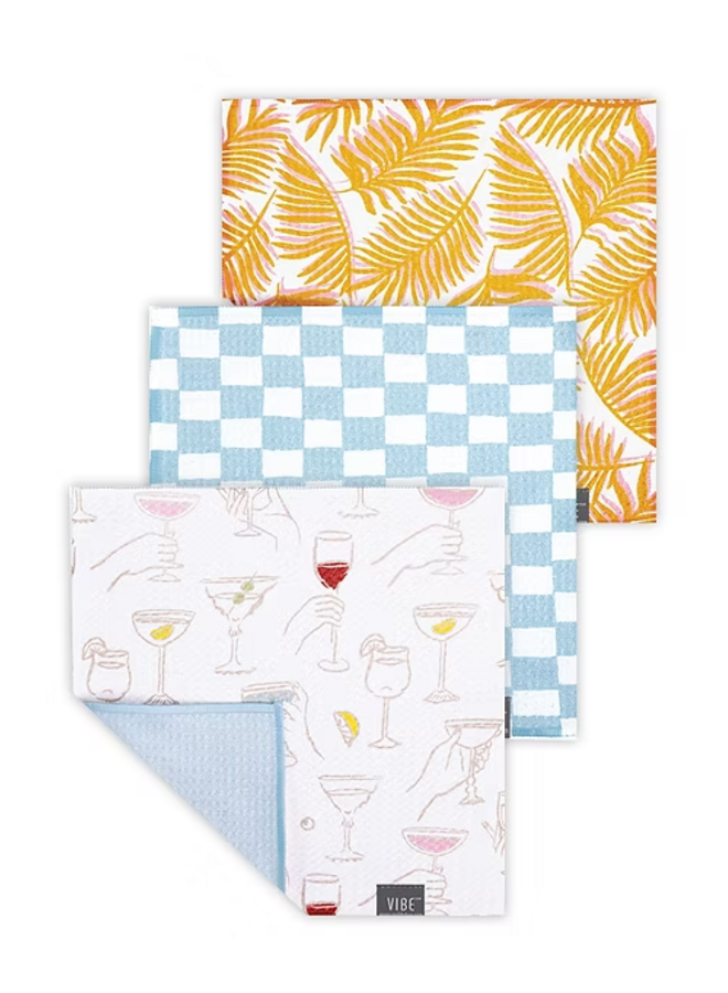 Vibe Recycled Dishcloth Set of 3