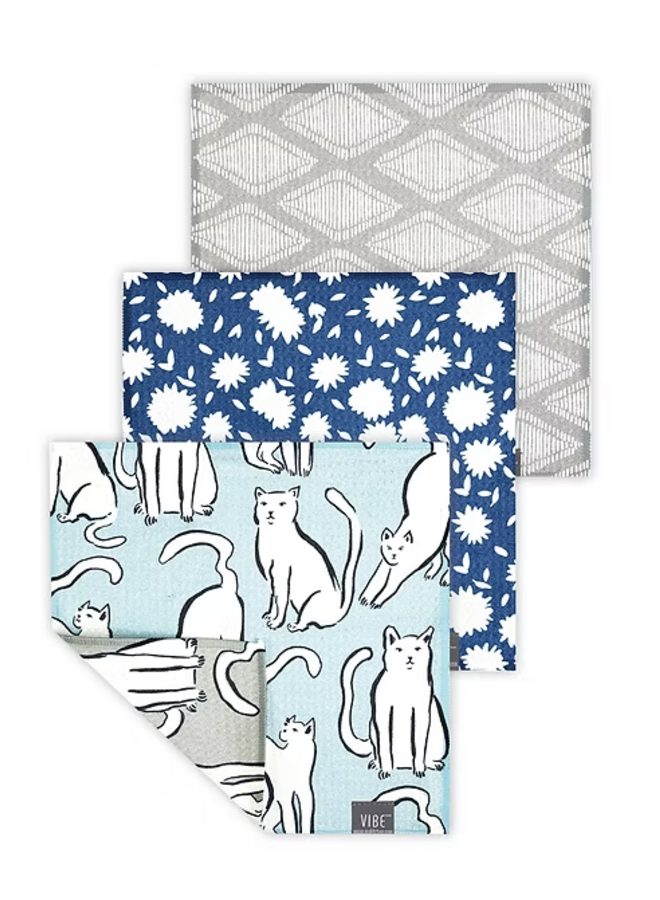 Vibe Recycled Dishcloth Set of 3