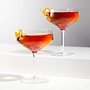 Raye Crystal Angled Coupe Glasses Set of 2