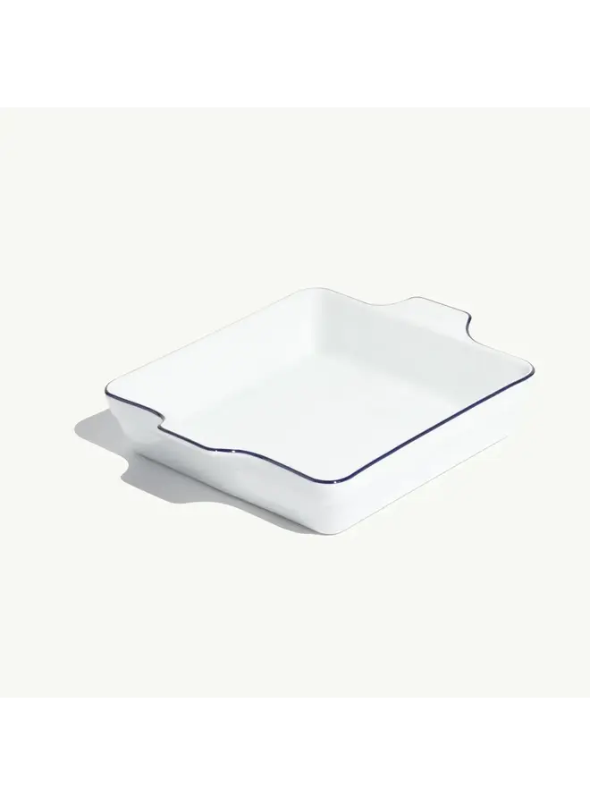 8x8" Square Baking Dish Navy Rim