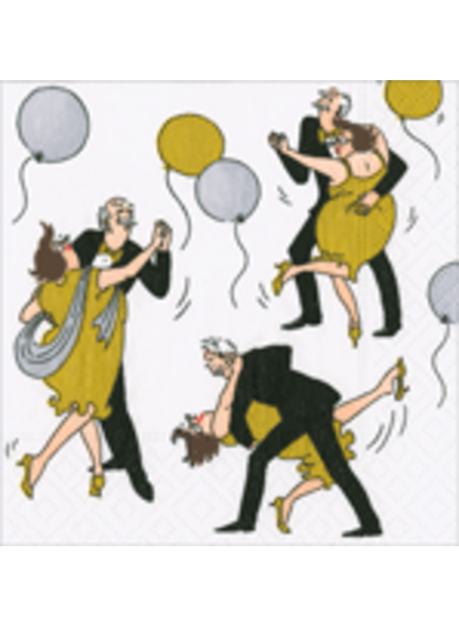 Boogie Woogie Cocktail Napkins - 20 Per Package