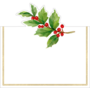 Holly Sprig Foil Place Card 8 included