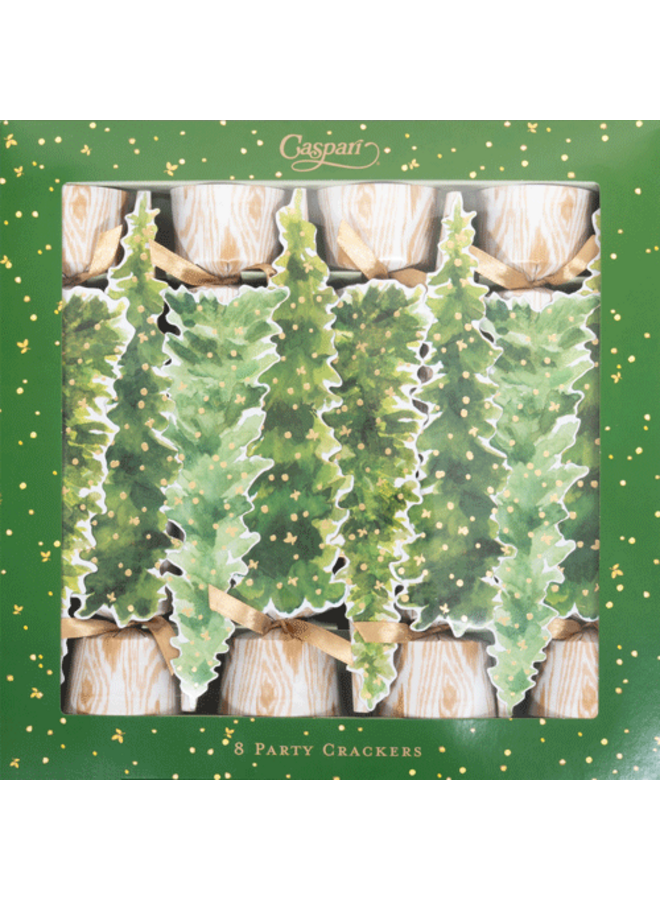 White Christmas Luxury Cone Crackers Set of 8