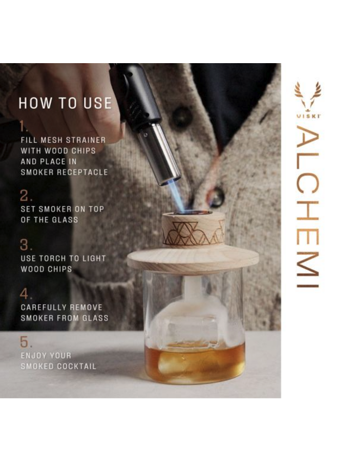 Alchemi Single-Serve Cocktail Smoker Set