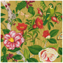 Christmas Chinoiserie Gold Cocktail Napkins - 20 Per Package