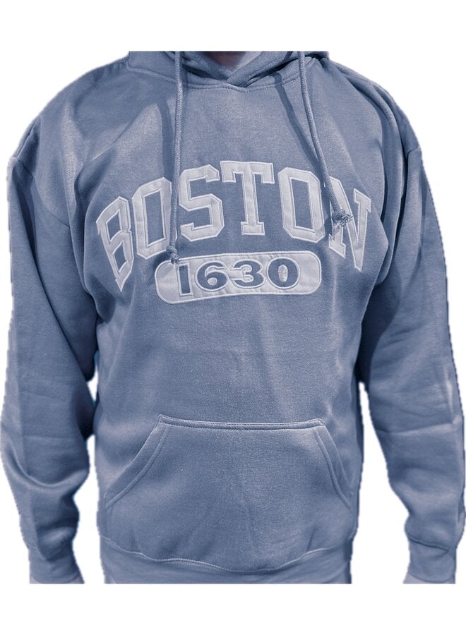 Hoodie Sweatshirt Blue Boston