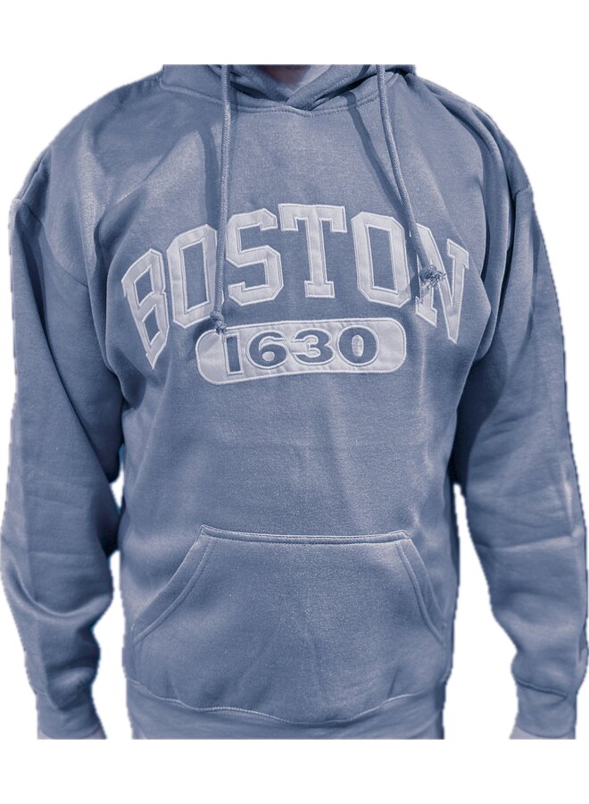Hoodie Sweatshirt Blue Boston