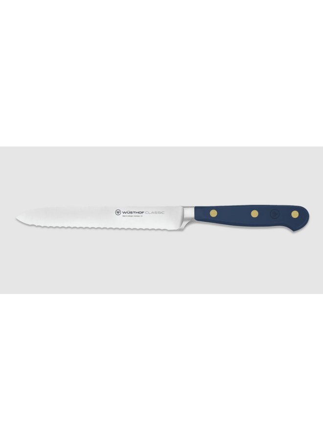 Classic Color 5" Serrated Utility Knife Wild Blueberry