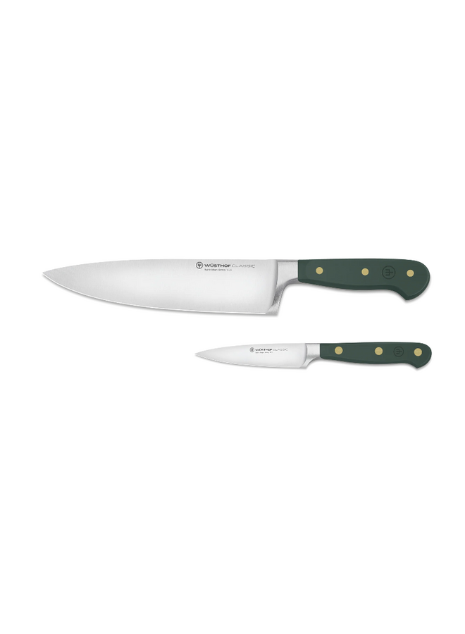 Classic Color Two Piece Set 3.5" Paring, 8" Chef's Fresh Rosemary