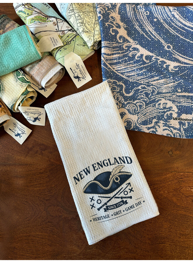 New England Patriots White Hand Towel 16" x 24"