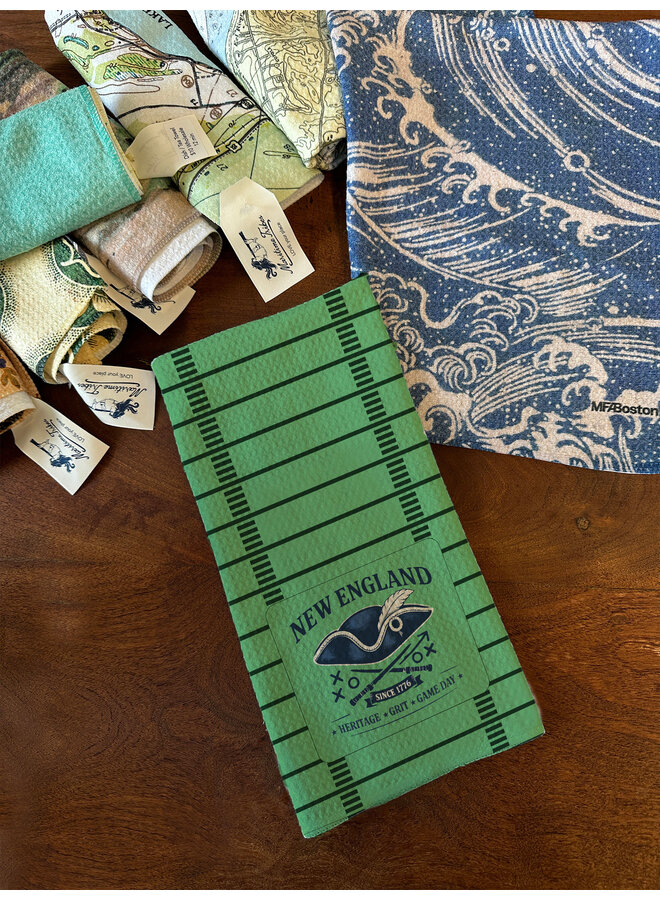 New England Patriots Green Hand Towel 16" x 24"