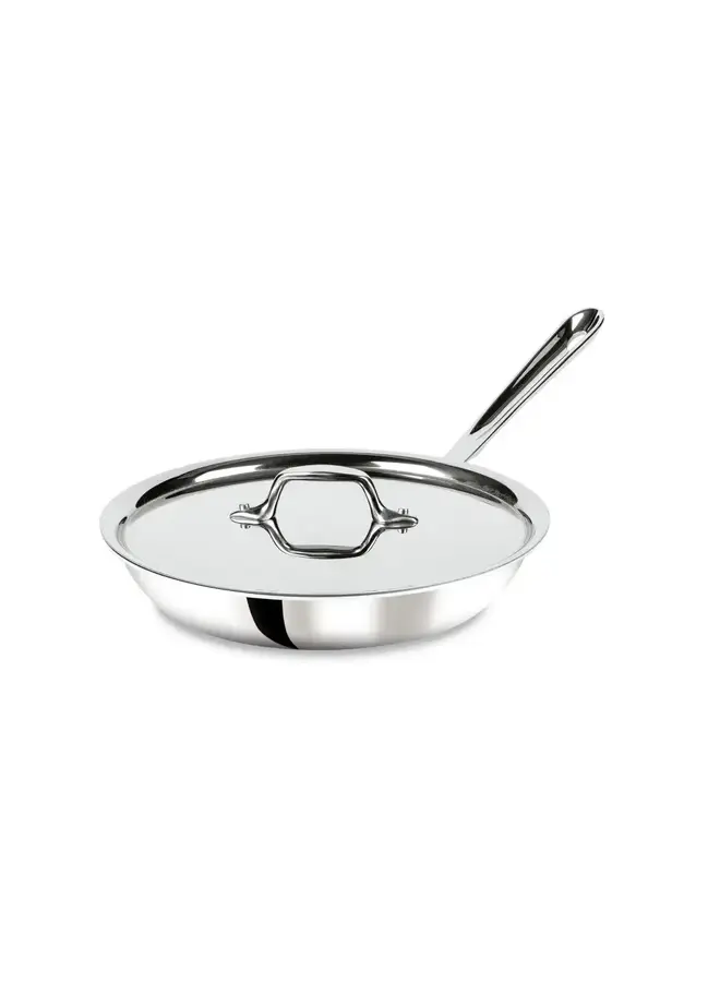 D3 Stainless 3-Ply Bonded Fry Pan 10" w/lid