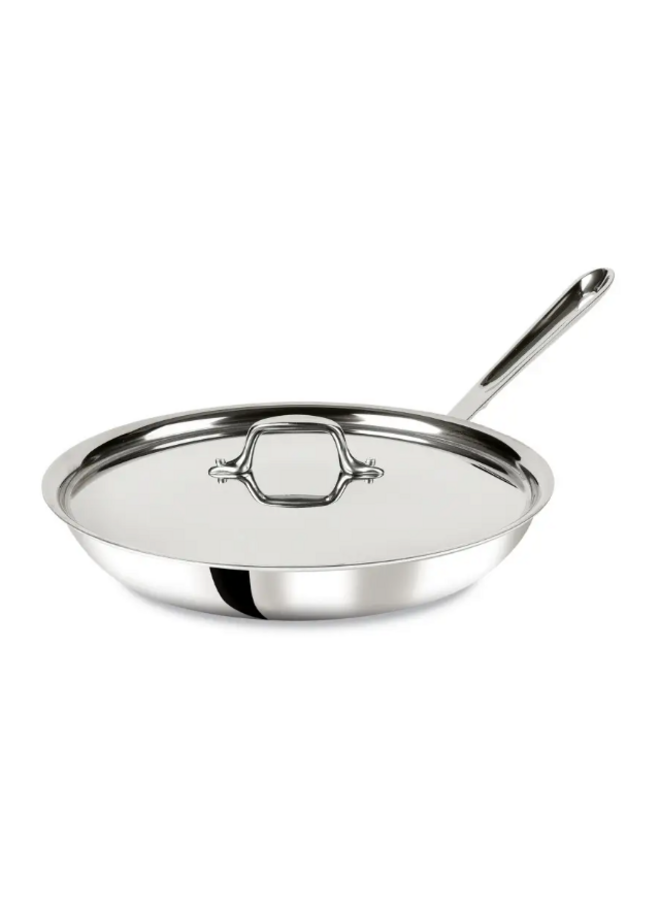 D3 Stainless 3-Ply Bonded Fry pan 12" w/lid