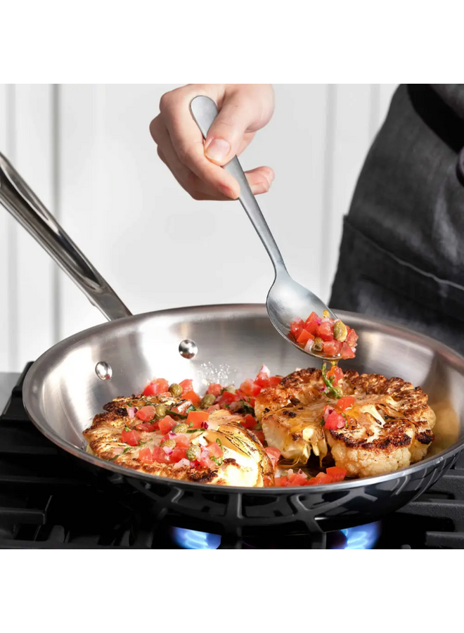 D3 Stainless 3-Ply Bonded Fry pan 12" w/lid