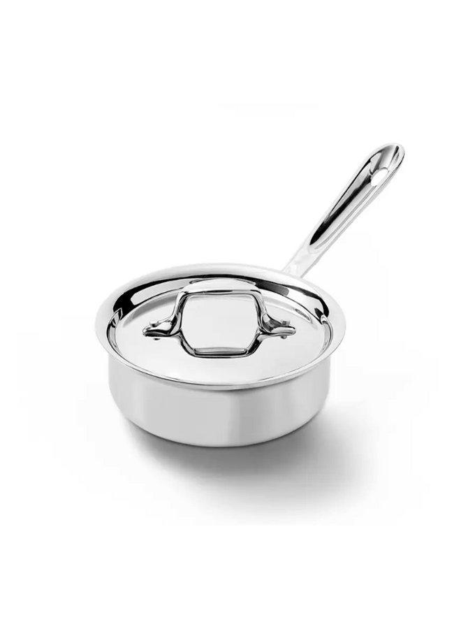 D3 Stainless 3-Ply Bonded 1qt Saucepan w/lid