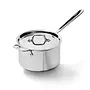 D3 Stainless 3-Ply Bonded 4qt Saucepan w/lid